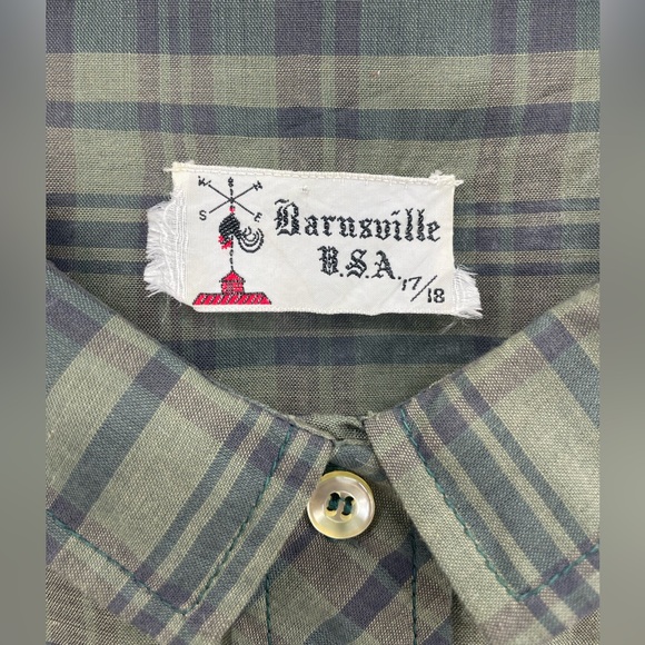 Vintage Barnsville USA Short Sleeve Plaid Shirt Dress Sz 17/18 - Picture 3 of 6
